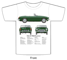 MGB Roadster (disc wheels) 1965-69 T-shirt Front